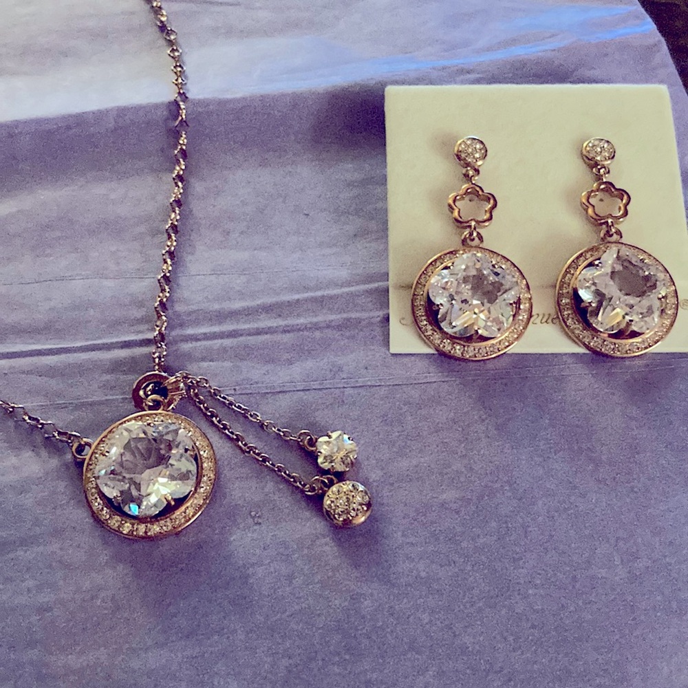 Rare fifth Avenue Butler dazzling blooms necklace and earring